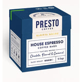Presto House Espresso Coffee Bags 80g