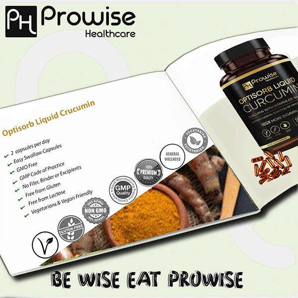 Prowise Optisorb Liquid Curcumin with Vitamin D - 60 Liqcaps