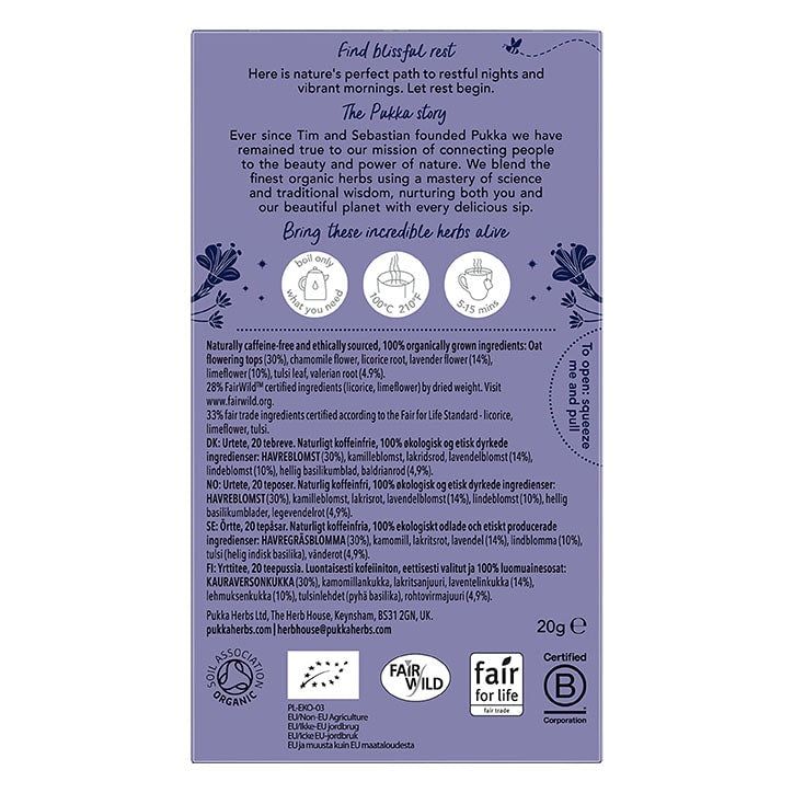 Pukka Night Time Tea 20 Tea Bags