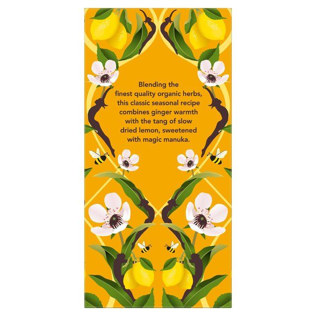 Pukka Tea Organic Lemon Ginger & Manuka Honey Tea Bags 20 per pack