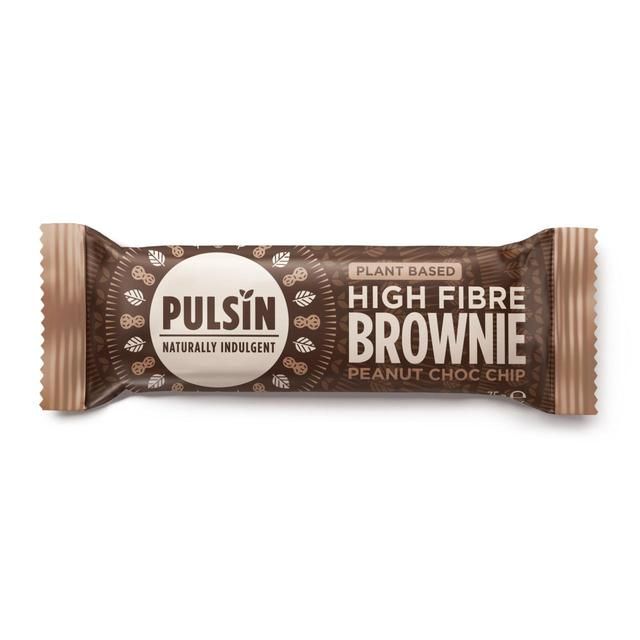 Pulsin Peanut Choc Chip Vegan High Fibre Brownie Multipack 4 x 35g
