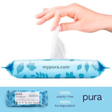 Pura Flushable Eco Baby Wipes Multipack 10 x 70 per pack