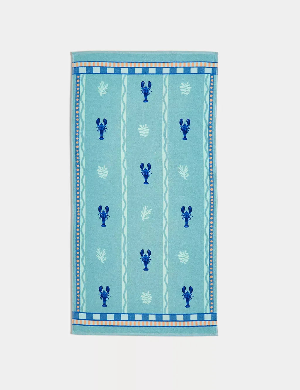 Pure Cotton Lobster Beach Towel