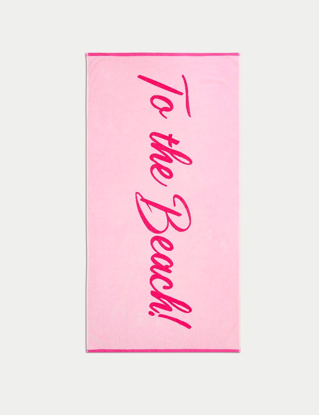 Pure Cotton Slogan Beach Towel