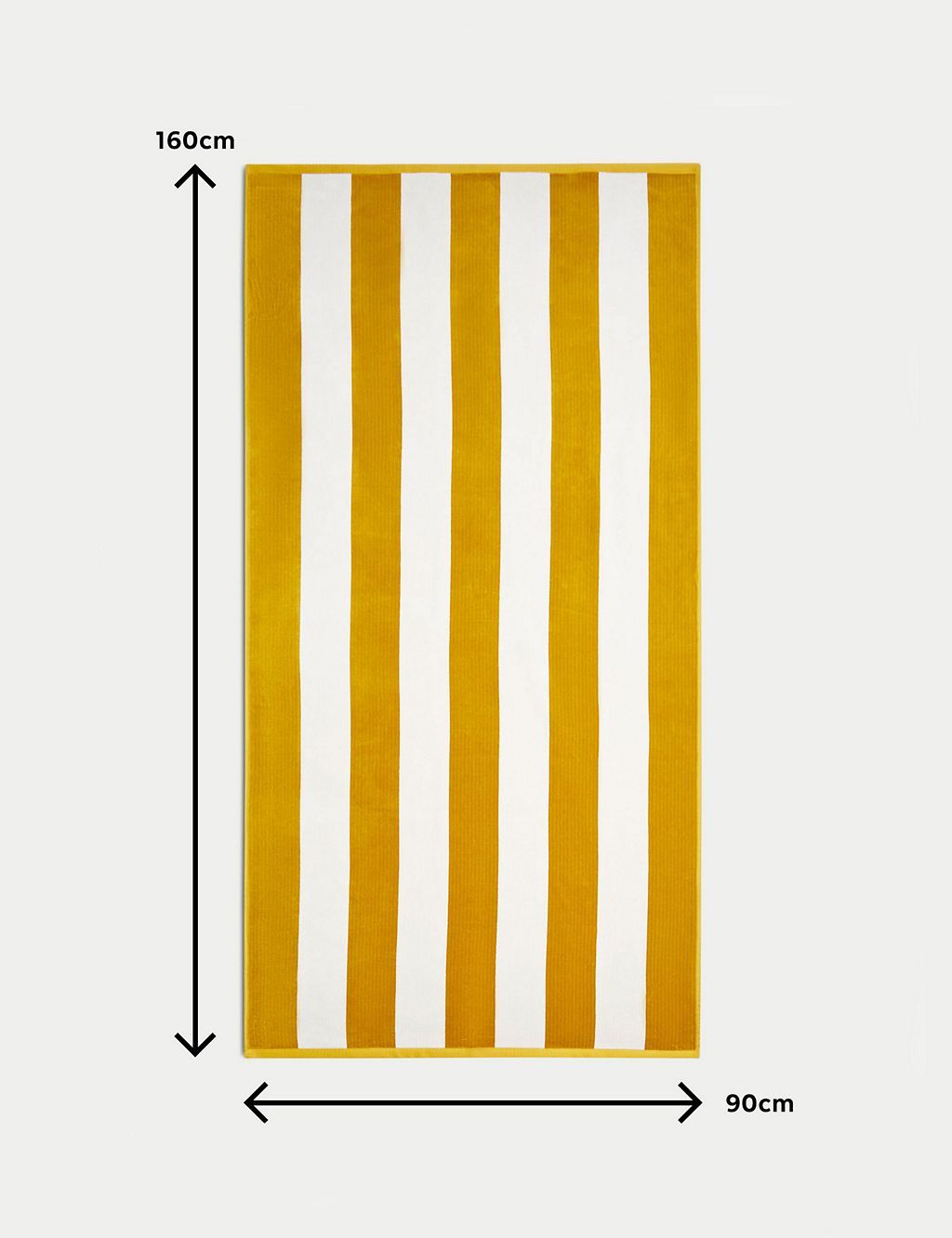 Pure Cotton Striped Sand Resistant Beach Towel