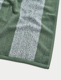 Pure Cotton Striped Towel Clay