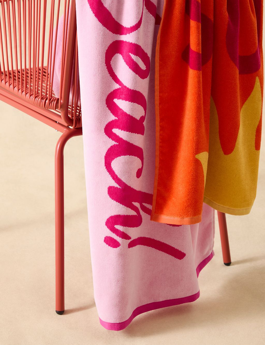 Pure Cotton Sun Slogan Beach Towel