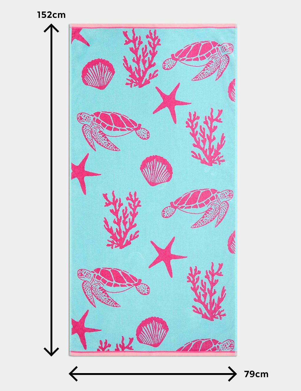 Pure Cotton Turtles Beach Towel