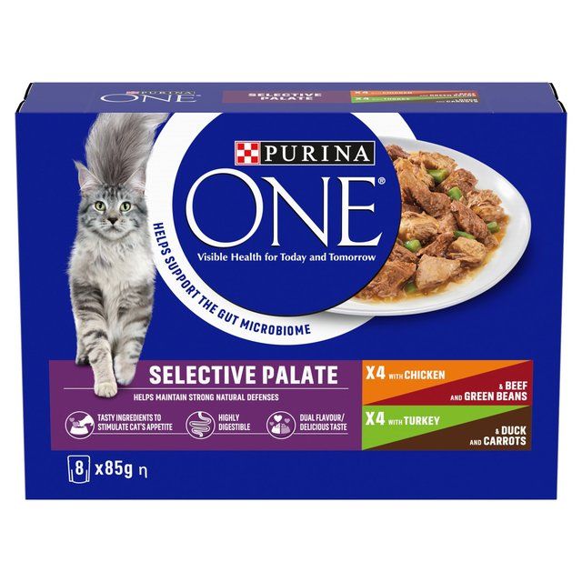 Purina One Mini Fillets Selective Palate Wet Cat Food 8 x 85g