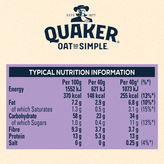 Quaker Oat Gluten Free Original Porridge Cereal 510g