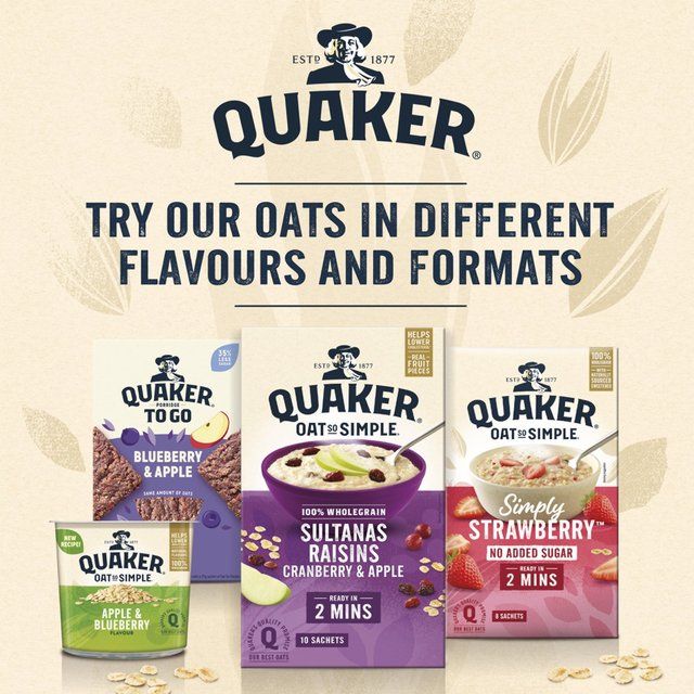 Quaker Oat So Simple Banana Porridge Cereal Sachets 10 per pack