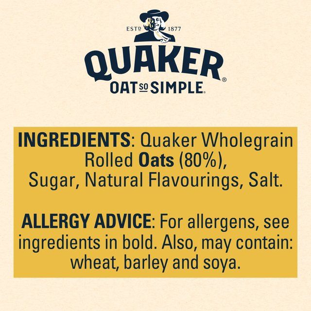 Quaker Oat So Simple Banana Porridge Cereal Sachets 10 per pack