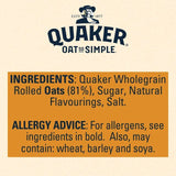 Quaker Oat So Simple Golden Syrup Porridge Sachets Cereal 10 per pack