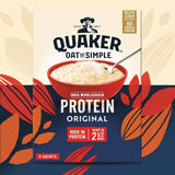 Quaker Oat So Simple Protein Original Porridge Sachets Cereal 8 per pack