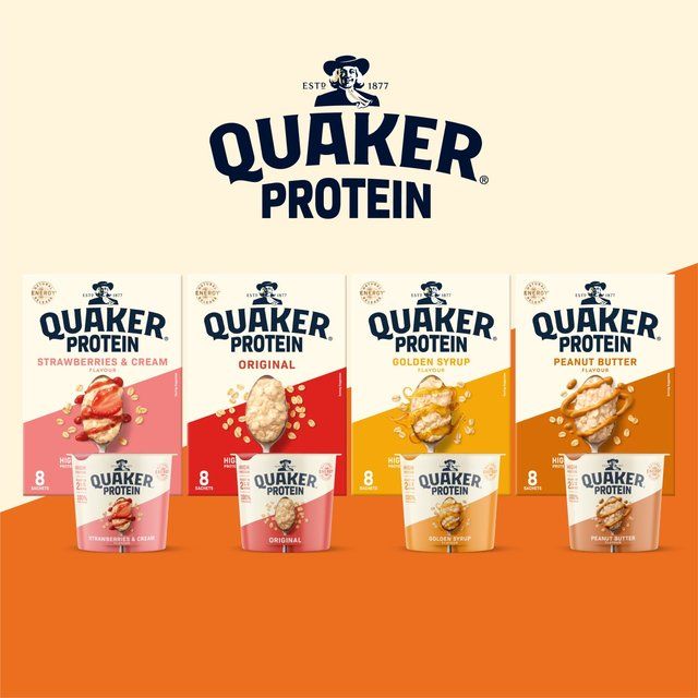 Quaker Oat So Simple Protein Porridge Cereal Pot Original 49g