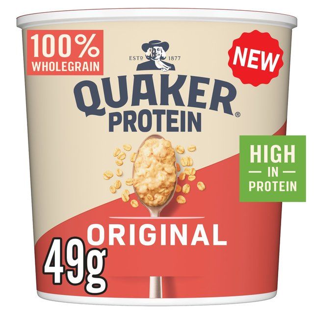 Quaker Oat So Simple Protein Porridge Cereal Pot Original 49g