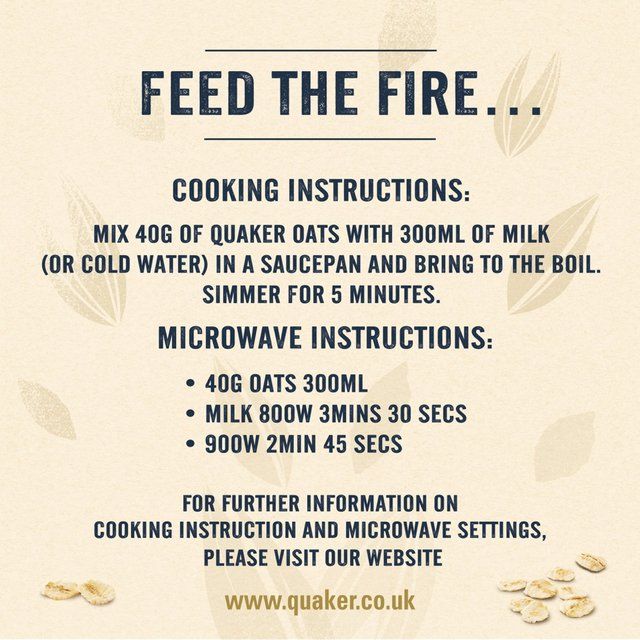 Quaker Rolled Oats Porridge Cereal 500g