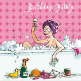 Quentin Blake Bubble Bath Birthday Card