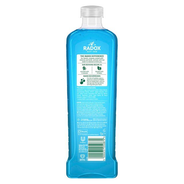 Radox Muscle Soak Bath Soak with Sage & Sea Minerals 1L