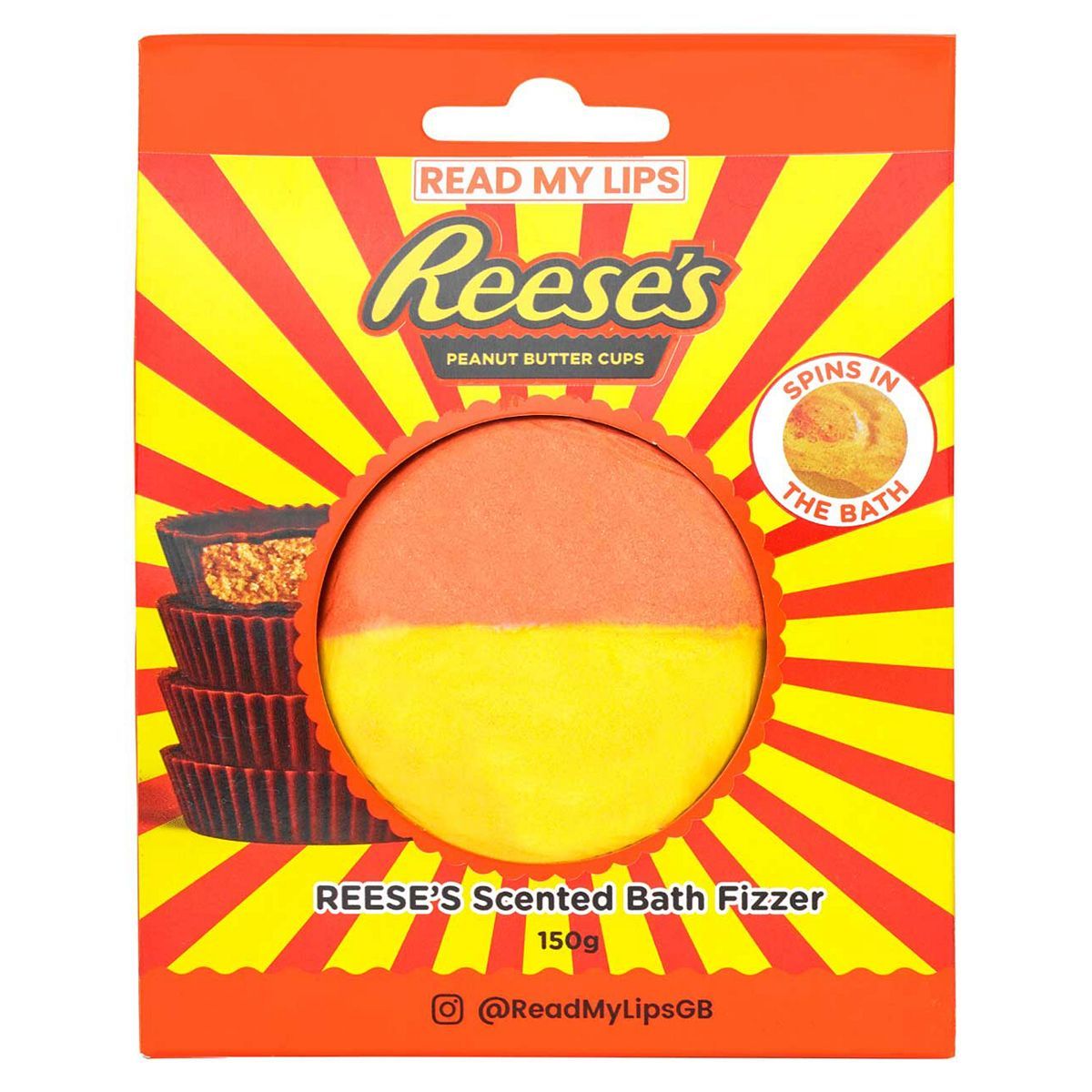 Read My Lips Reese's Peanut Butter Cups Scented Bath Fizzer