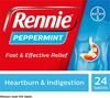 Rennie Peppermint Heartburn & Indigestion Relief 24 Tablets