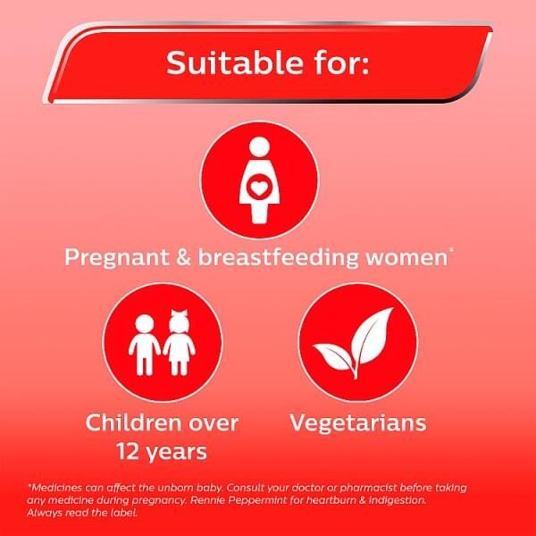 Rennie Peppermint Heartburn & Indigestion Relief 24 Tablets