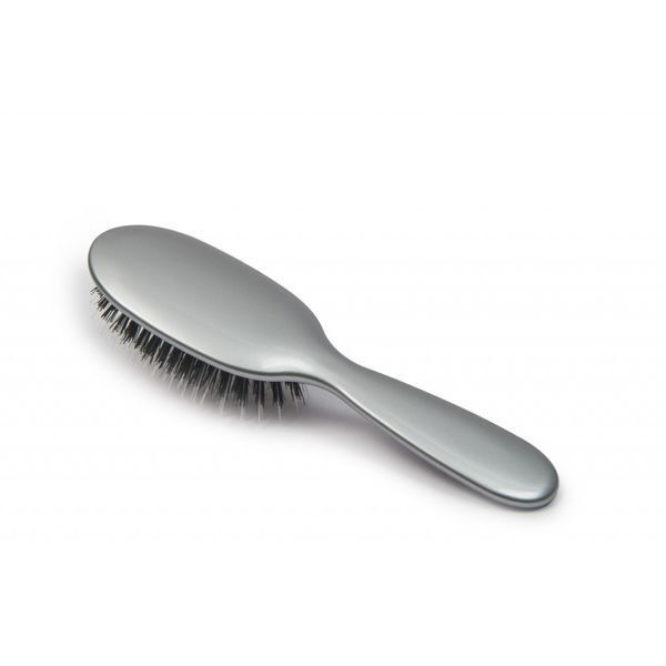 Rock & Ruddle Silver Small Synthetic Bristle Hairbrush