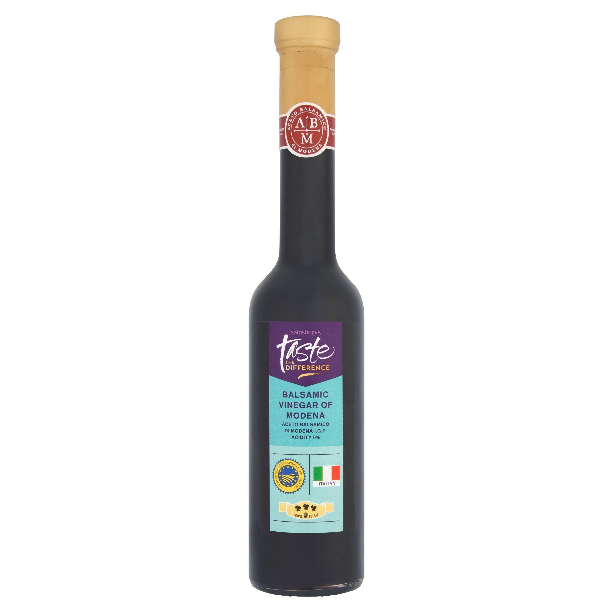 Sainsbury's Balsamic Vinegar Of Modena 3 Leaf, Taste the Difference 250ml