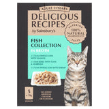 Sainsbury's Delicious Recipes Fish Collection in Broth Adult 1+ Years 5x70g