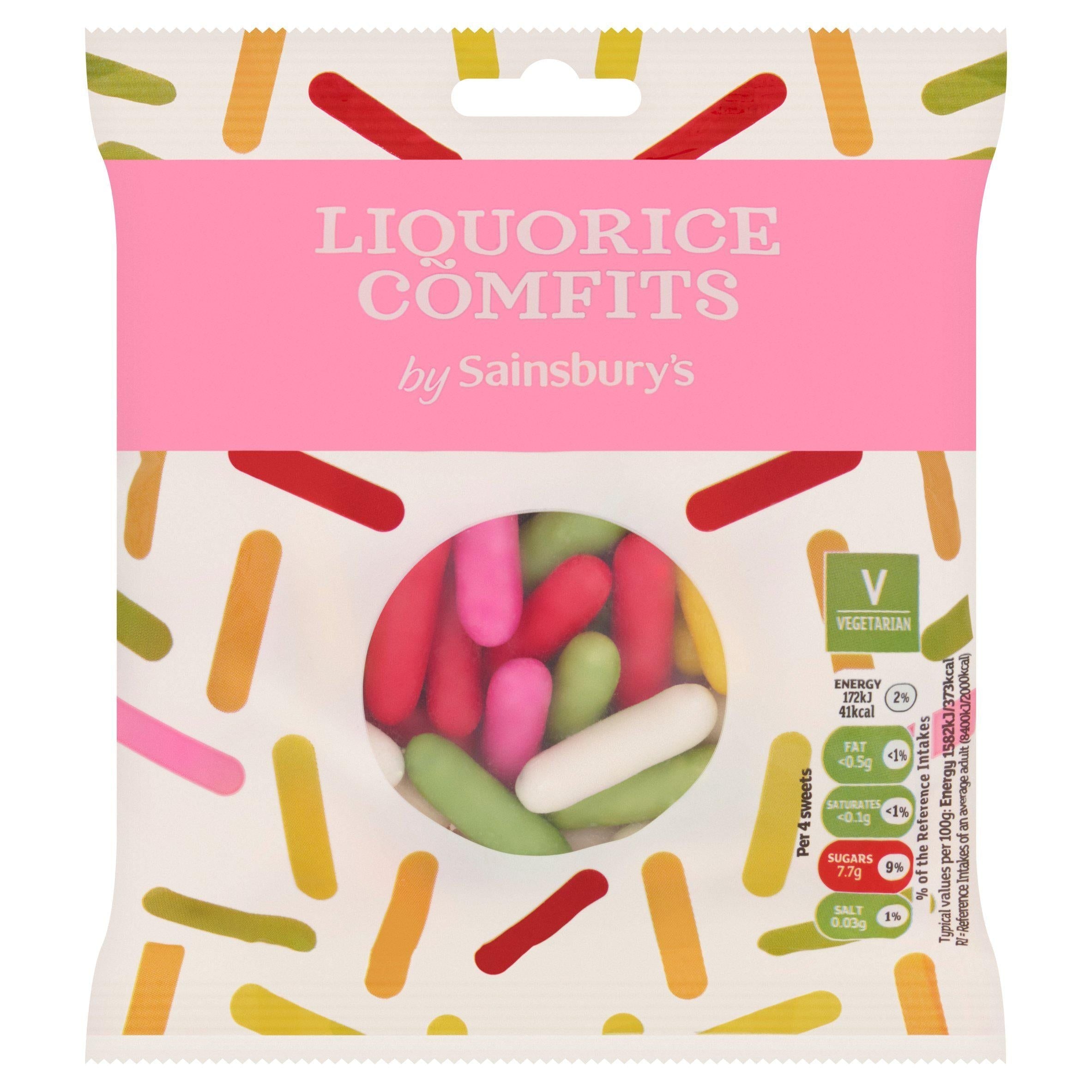 Sainsbury's Liquorice Comfits 200g