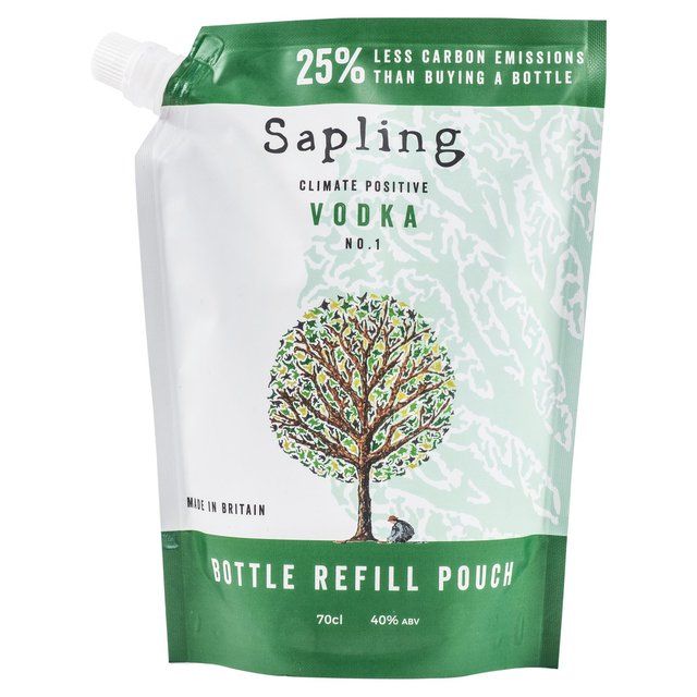 Sapling Climate Positive Vodka Refill Pouch 70cl