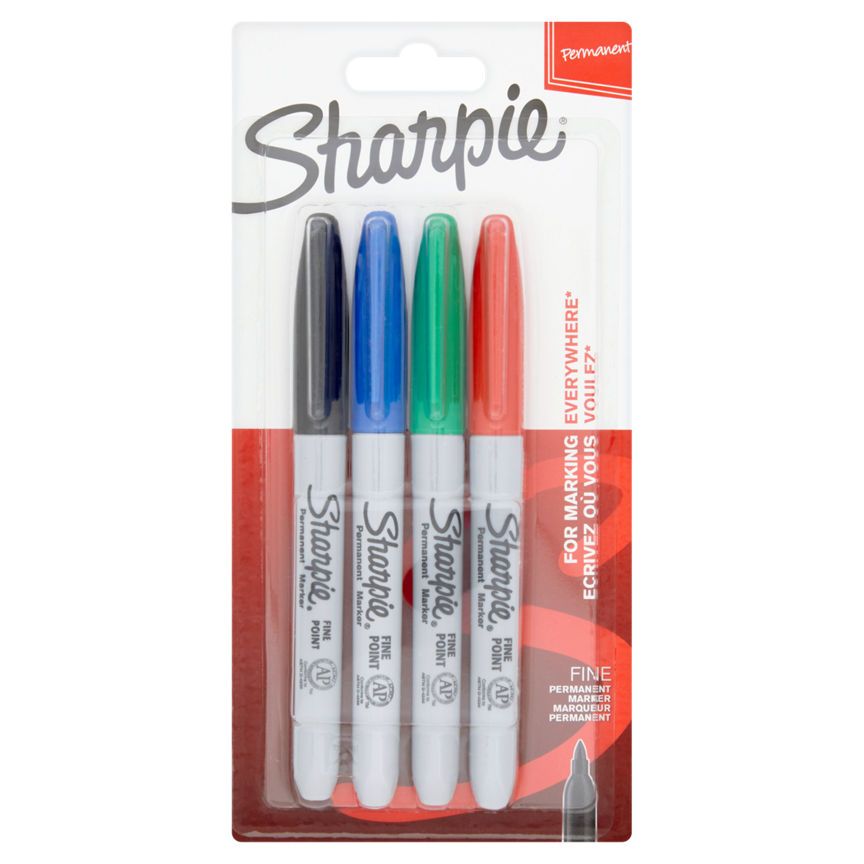Sharpie Fine Point Assorted Colour Permanent Marker Pens