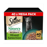 SHEBA Natures Collection Cat Pouches Mixed Selection in Gravy 40 x 85g