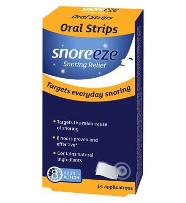 Snoreeze Snoring Relief Oral Strips - 14 Applications