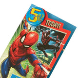 Spider Man 5th Birthday Card