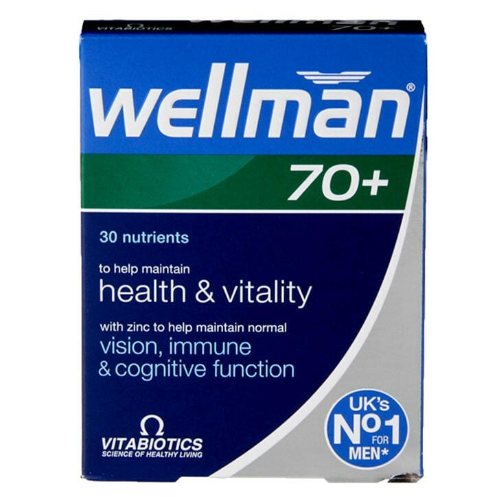 Vitabiotics Wellman 70+ - 30 Tablets GOODS Boots