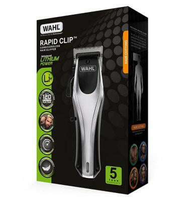 Wahl Clipper Kit Rapid Clip Lithium Men's Toiletries Boots