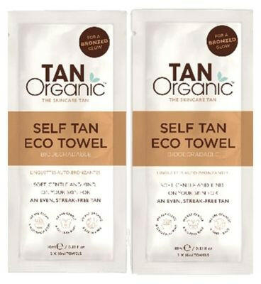 Tanorganic Self Tan Eco Towels 10ML 2pk GOODS Boots