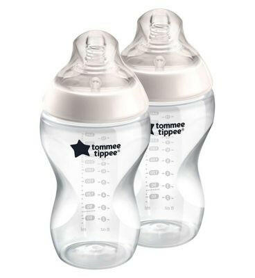 Tommee Tippee Natural Start Anti-Colic Baby Bottle, 340ml, 3+ months, Teat, Anti-Colic Valve, Self-Sterilising, Pack of 2 Toys & Kid's Zone Boots