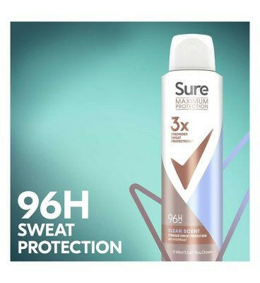 Sure Maximum Protection Clean Scent Anti-perspirant Deodorant Aerosol 150 ml Deodorants Boots