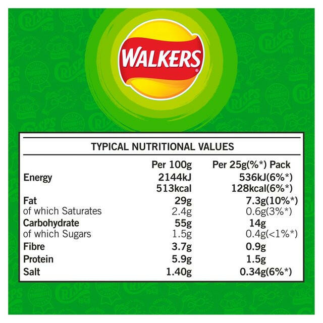 Walkers Pickled Onion Multipack Crisps GOODS ASDA