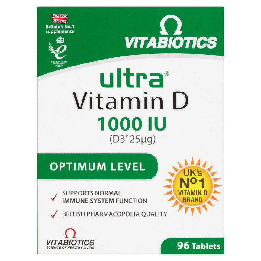 Vitabiotics Ultra Vitamin D Optimum Level Tablets Vitamins, Minerals & Supplements ASDA