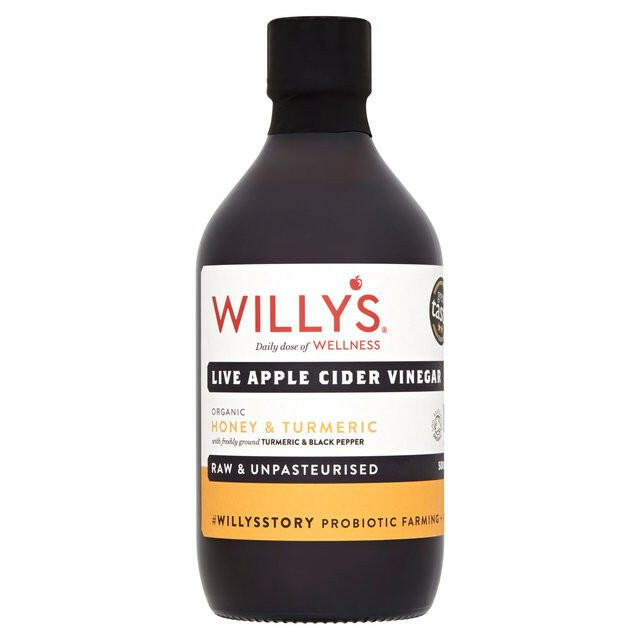 Willy's Organic Live ACV - Honey, Turmeric, Black Pepper & 'The Mother' SERVICE M&S