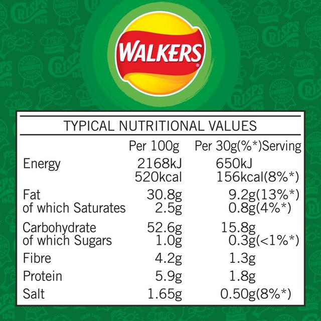 Walkers Salt & Vinegar Sharing Crisps GOODS ASDA