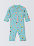 John Lewis Baby Ditsy Fruit Sunpro, Green - McGrocer