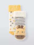 John Lewis Baby Giraffe Rattle Socks, Pack of 2, Multi - McGrocer