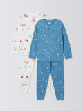 John Lewis Kids' Camping Bears Pyjamas, Pack of 2, Multi - McGrocer