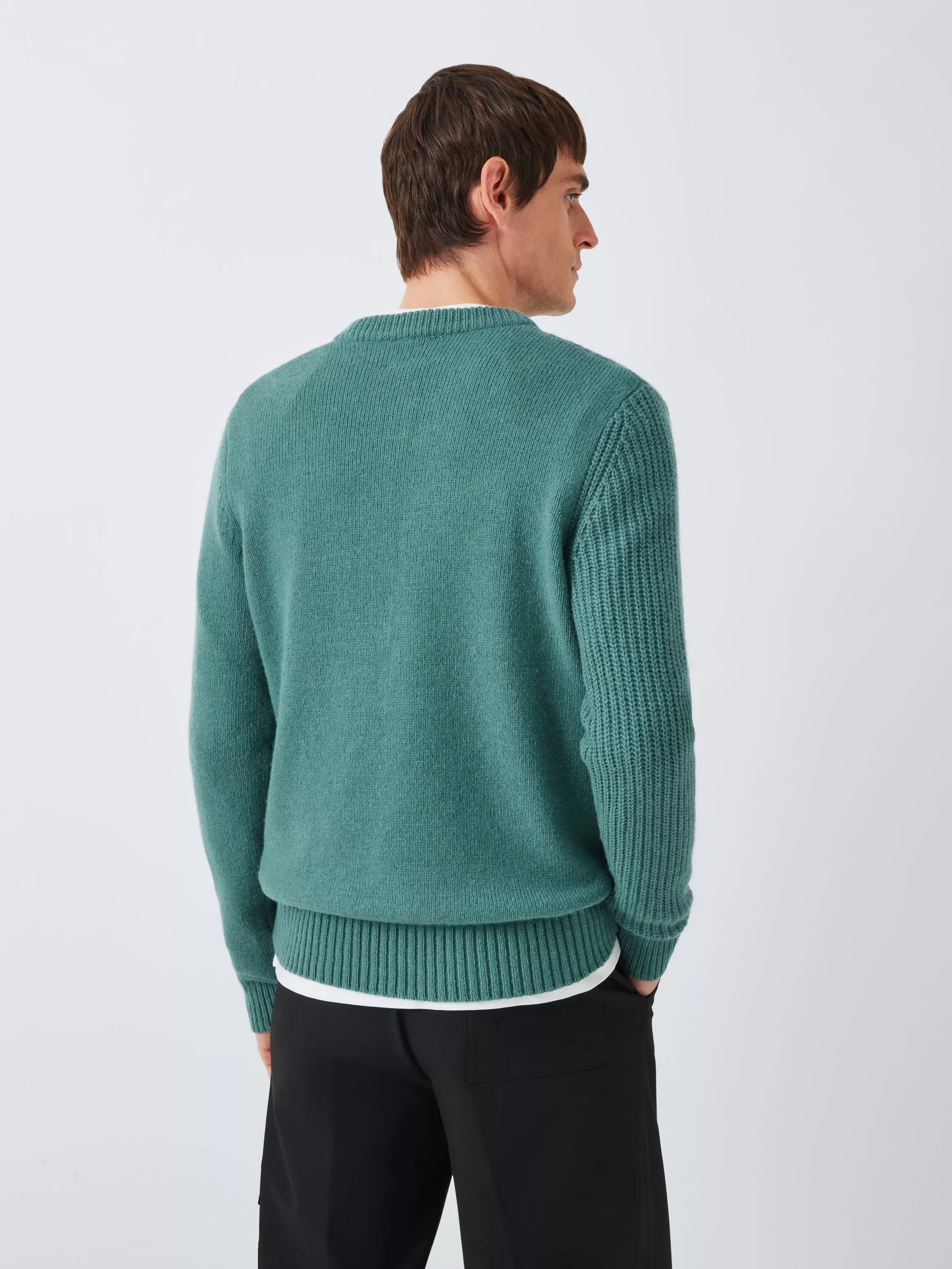 Kin Asymmetric Knit Jumper, Dark Sapphire - McGrocer