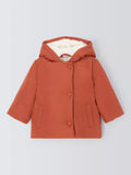 John Lewis Baby Fluffy Puffer Jacket, Orange - McGrocer