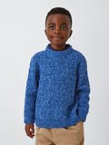 John Lewis Kids' Cable Knit Jumper, Blue - McGrocer